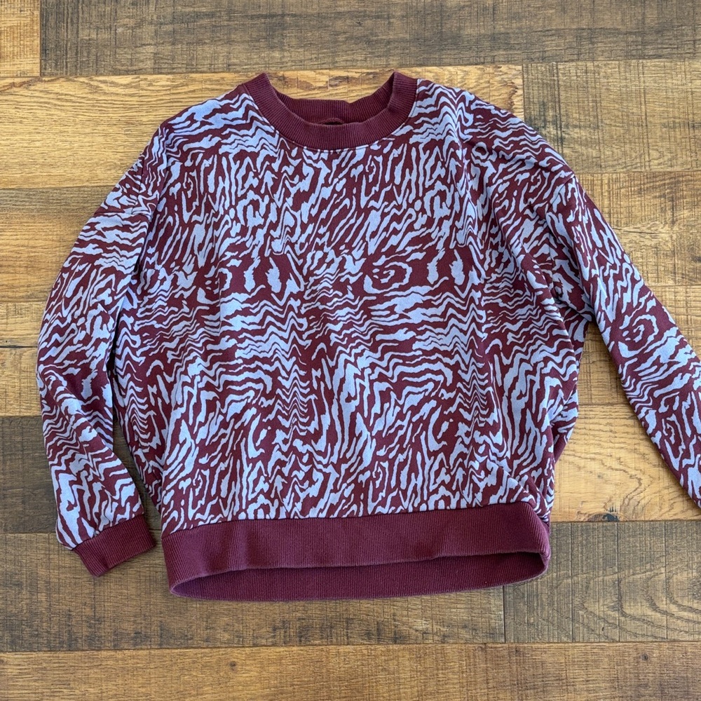 Patterned Madewell sweatshirt XS